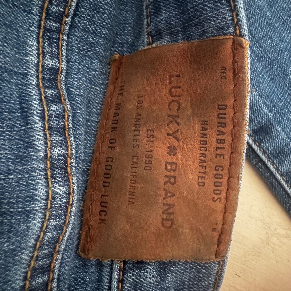 Lucky Brand‎ Mens Jeans Dark Wash Straight Leg Size 40x32 - Picture 4 of 5